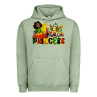 Pigment Oil Green Black princess juneteenth Urban Hoodie - Zillion Design Studio