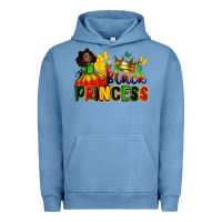 Pigment Pebble Blue Black princess juneteenth Urban Hoodie - Zillion Design Studio