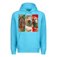 Ocean Blue Virgin Mary and San Judas Premium Hoodie - CTS Tumbler Store