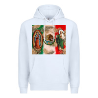 White Virgin Mary and San Judas Premium Hoodie - CTS Tumbler Store