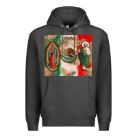 Charcoal Heather Virgin Mary and San Judas Premium Hoodie - CTS Tumbler Store