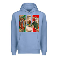 Colony Blue Virgin Mary and San Judas Premium Hoodie - CTS Tumbler Store
