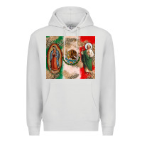 Dove Grey Virgin Mary and San Judas Premium Hoodie - CTS Tumbler Store