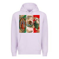 Lilac Virgin Mary and San Judas Premium Hoodie - CTS Tumbler Store