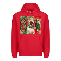 Red Virgin Mary and San Judas Premium Hoodie - CTS Tumbler Store