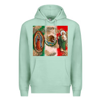 Seafoam Virgin Mary and San Judas Premium Hoodie - CTS Tumbler Store