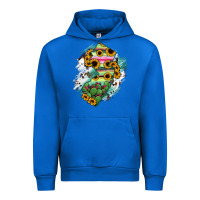 Cobalt New jersey State Map Urban Hoodie - RanaPortraitStore