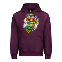 Mauve Wine New jersey State Map Urban Hoodie - RanaPortraitStore
