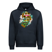 Navy New jersey State Map Urban Hoodie - RanaPortraitStore