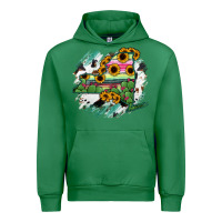 Emerald New York State Map Urban Hoodie - RanaPortraitStore
