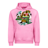 Fuchsia Pink New York State Map Urban Hoodie - RanaPortraitStore