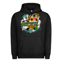 Pigment Black New York State Map Urban Hoodie - RanaPortraitStore