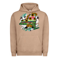 Pigment Burro New York State Map Urban Hoodie - RanaPortraitStore
