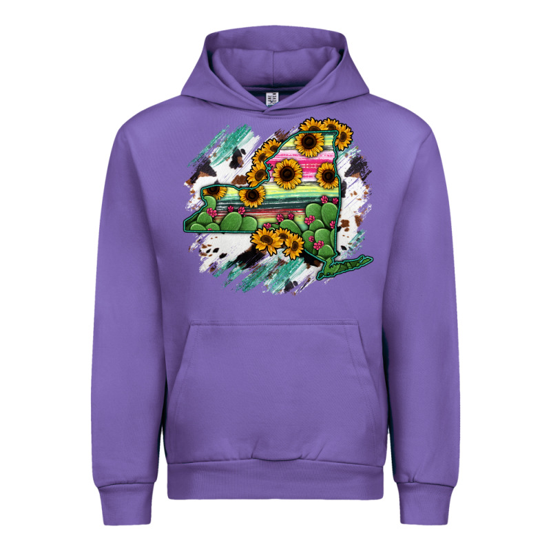 New York State Map Urban Hoodie by RanaPortraitStore | Teevron