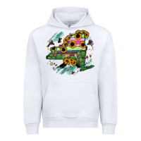 White New York State Map Urban Hoodie - RanaPortraitStore