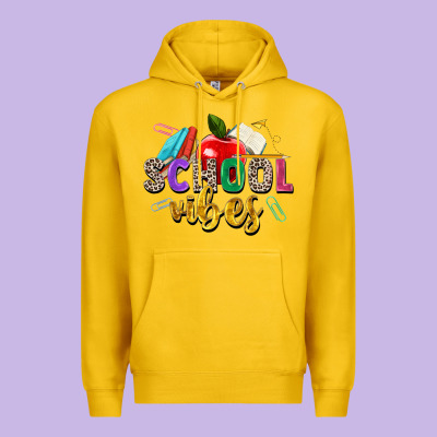 School Vibes Premium Hoodie Designed By Zillion Design Studio