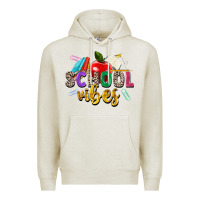 Oatmeal Heather school vibes Premium Hoodie - Zillion Design Studio