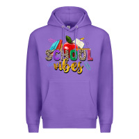 Purple school vibes Premium Hoodie - Zillion Design Studio