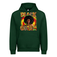Forest Green Black queen juneteenth Urban Hoodie - Zillion Design Studio