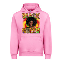 Fuchsia Pink Black queen juneteenth Urban Hoodie - Zillion Design Studio