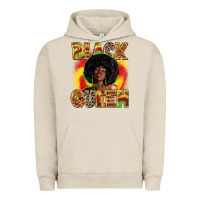 Pigment French Oak Black queen juneteenth Urban Hoodie - Zillion Design Studio