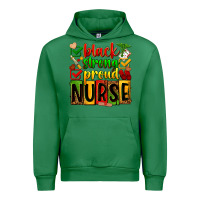 Emerald Black strong proud Nurse juneteeenth Urban Hoodie - Zillion Design Studio
