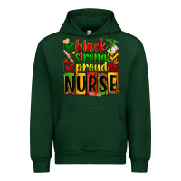 Forest Green Black strong proud Nurse juneteeenth Urban Hoodie - Zillion Design Studio