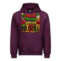 Mauve Wine Black strong proud Nurse juneteeenth Urban Hoodie - Zillion Design Studio