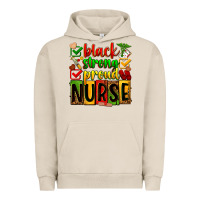 Pigment French Oak Black strong proud Nurse juneteeenth Urban Hoodie - Zillion Design Studio