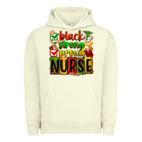 Pigment Pistachio Black strong proud Nurse juneteeenth Urban Hoodie - Zillion Design Studio