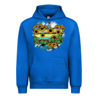 Cobalt Pennsylvania State Map Urban Hoodie - RanaPortraitStore