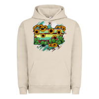 Pigment French Oak Pennsylvania State Map Urban Hoodie - RanaPortraitStore