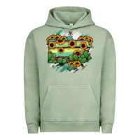 Pigment Oil Green Pennsylvania State Map Urban Hoodie - RanaPortraitStore