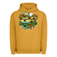 Pigment Peanut Butter Pennsylvania State Map Urban Hoodie - RanaPortraitStore