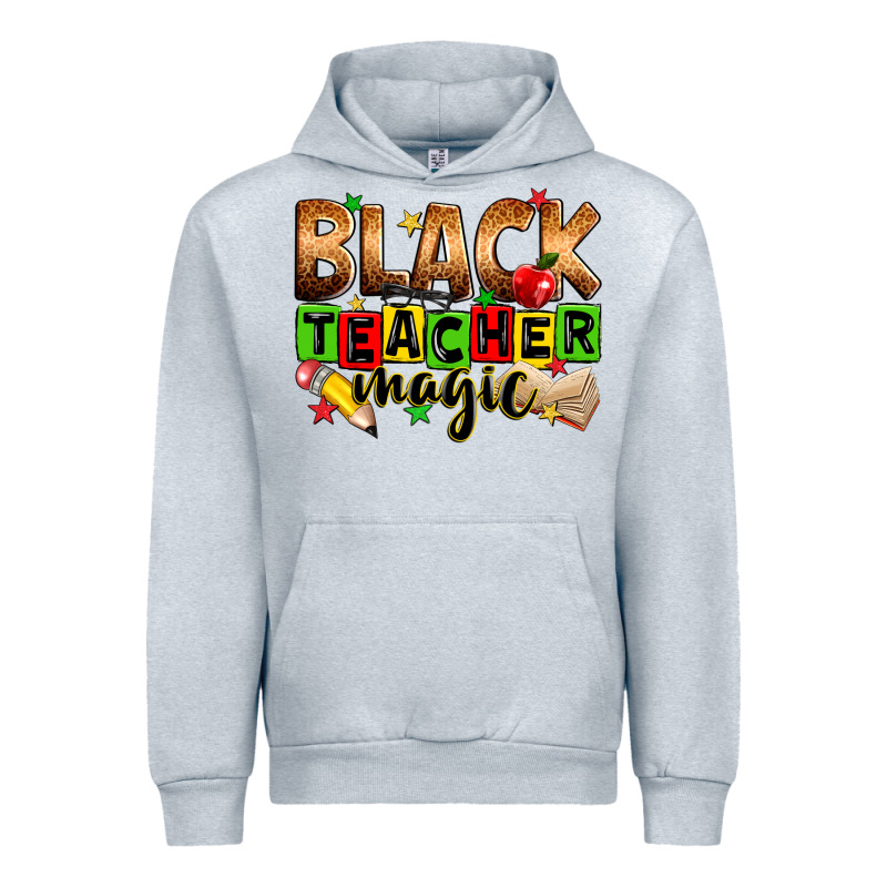 Black Teacher Magic Juneteenth Urban Hoodie by Zillion Design Studio | Teevron