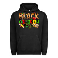 Pigment Black Black Teacher magic juneteenth Urban Hoodie - Zillion Design Studio