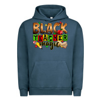 Pigment Midnight Navy Black Teacher magic juneteenth Urban Hoodie - Zillion Design Studio