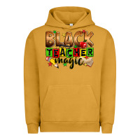 Pigment Peanut Butter Black Teacher magic juneteenth Urban Hoodie - Zillion Design Studio