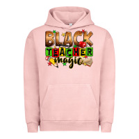 Pigment Salmon Black Teacher magic juneteenth Urban Hoodie - Zillion Design Studio