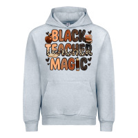 Heather Grey Black Teacher magic juneteenth Urban Hoodie - Zillion Design Studio
