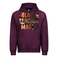 Mauve Wine Black Teacher magic juneteenth Urban Hoodie - Zillion Design Studio