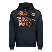 Navy Black Teacher magic juneteenth Urban Hoodie - Zillion Design Studio