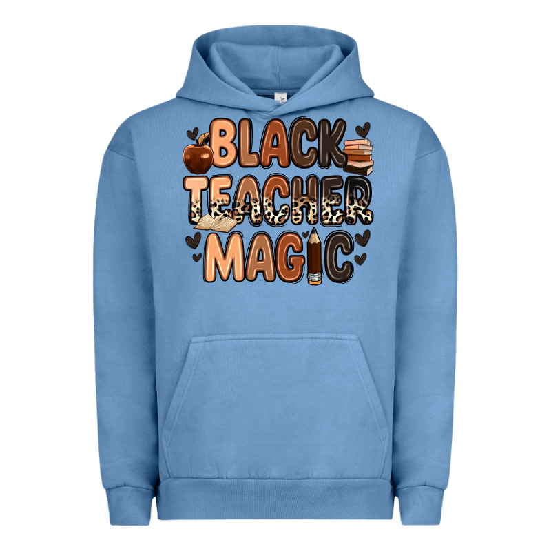 Black Teacher Magic Juneteenth Urban Hoodie by Zillion Design Studio | Teevron