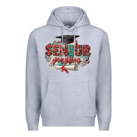 Heather Grey senior 2023 mom Premium Hoodie - Zillion Design Studio