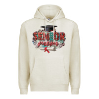 Oatmeal Heather senior 2023 mom Premium Hoodie - Zillion Design Studio