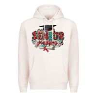 Pale Pink senior 2023 mom Premium Hoodie - Zillion Design Studio