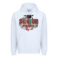 White senior 2023 mom Premium Hoodie - Zillion Design Studio