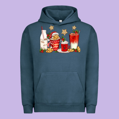 Santa Fuel Coffee Cups Urban Hoodie Designed By Texasbilliewilder