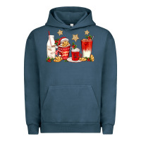 Pigment Midnight Navy santa fuel coffee cups Urban Hoodie - texasbilliewilder