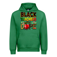 Emerald Black Teacher's are dope juneteenth Urban Hoodie - Zillion Design Studio
